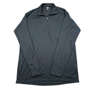 Patagonia Capilene 1/4 Zip Base Layer Men’s Black Large Pullover Made In USA VTG